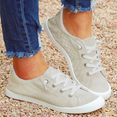 

FZM Women shoes Women s Canvas Shoes Vulcanize Soft Ladies Autumn Loafers Flat Shoes Sneakers