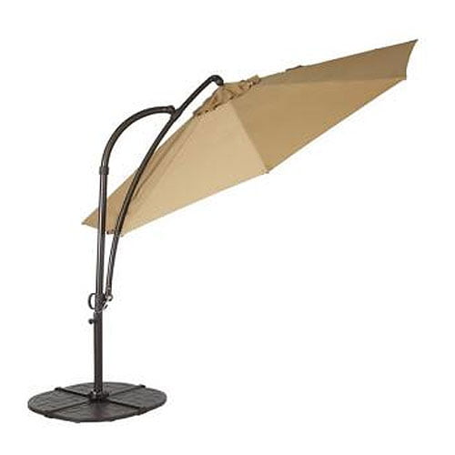 Garden Winds Replacement Canopy Top For Hampton Bay Solar Umbrella Com - 11 Ft Led Round Offset Outdoor Patio Umbrella Replacement Canopy