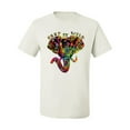 thumbnail image 2 of Keep It Wild Colorful Elephant Face Animal Lover Men's Graphic T-Shirt, White, 3XL, 2 of 3