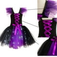 thumbnail image 4 of MUXiin Toddler Halloween Girl 18-24 Months,Toddler Girls Halloween LED Tutu Party Dress with Mesh Sleeveless Design, 4 of 5