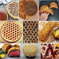 thumbnail image 5 of Stainless Steel Lattice Cutter, Dough Lattice Roller Cutter Baking Tool Cookie Pie Pizza Bread Pastry CrustRoller, 5 of 5
