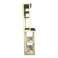 thumbnail image 5 of 5-Tier Bakers Rack, Kitchen Storage Shelf and Microwave Stand with Coffee Bar, Particle Board Organizer for Pantry, 23.62 Inch, White and Black, 5 of 11