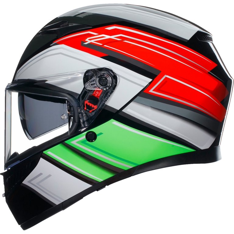 セキュリティ・セーフティ AGV K3 Asian Fit - WING BLACK/ITALY L AGV K3 Wing Helmet (Medium, Wing Black/Italy) - Walmart.com