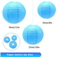 6Pcs Paper Lanterns Decorative Round Paper Lantern Hanging Paper