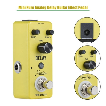 Mini Pure Analog Delay Guitar Effect Pedal True Bypass Aluminum Alloy