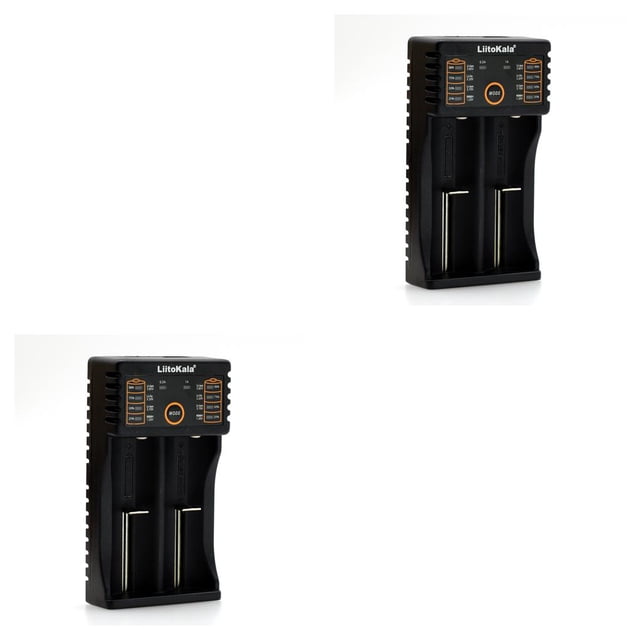 Inteprter Battery Charger Accessories Small Size Universal Power Rechargeable Supply Stable USB Device Charging Tool Batteries Charge como se muestra en la imagen 2piezas