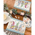 thumbnail image 4 of Easter Placemats Set of 4, Easter Eggs Gnome Bunny Placemat for Dining Table Decorations, Buffalo Plaid Place Mats, Spring Table Mats for Kitchen Dinner Seasonal Holiday Party Decor, 4 of 6