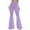 Purples, variant on LLYwey Casual Pants For Women Women's Fashion Denim Button Zipper Solid High Waist Pockets Jean Wide Leg Pants Flare Trousers Female Boho Pants Long Pant Style H1242 White XXL
