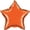 Orange, variant on Harnel 18" Baby Pink Star Mylar Balloons - Pack of 10