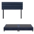 thumbnail image 1 of Box Base Cama King Size + Cabecera Logan Dicasa Azul, 1 of 8