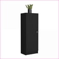 thumbnail image 7 of Kitchen Pantry Cabinet, 47" H One Door with 4 Shelves, Black | Particle Board | Particle Board, 7 of 7