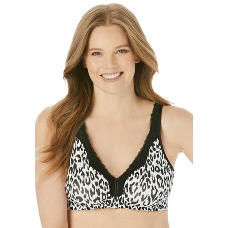 

Catherines Women s Plus Size Fashion No-Wire Cotton Comfort Bra