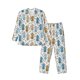 thumbnail image 1 of Fotbe Cartoon Poodle Dog Pijama de Hombre con Estampado de Manga Larga, Conjunto de 2 Piezas, Ropa de Dormir Suave y Cómoda con Bolsillos-XX-Large, 1 of 7