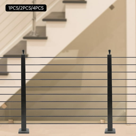304 Stainless Steel Cable Railing with T-Shape Design, High Stability, Easy Installation, Fashionable Appearance, Ideal for Indoor and Outdoor Spaces