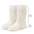 thumbnail image 2 of Wensltd Women Waterproof Rain Boots for Outdoor Work Long Boots for Women Wide Calf Winter Warm Fleece Shoes, 2 of 5