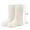 White, variant on Rain Boots Women Women's Mid Calf Rain Boot Waterproof Garden Shoes Fashion Rubber Boot Anti-Slipping Rainboots Blue 7(39)