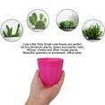 thumbnail image 3 of Home Garden Plastic Table Decoration Flower Plant Pot Planter Holder Fuchsia, 3 of 7