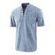 thumbnail image 1 of Playeras Hombre Cuello V Camiseta Gótica Retro Para Hombre Con Cordones Y Cuello En V Y Bolsillo, Camiseta De Manga Corta, Camisetas Sueltas, 1 of 2