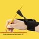 thumbnail image 2 of Corrector de sujeción de bolígrafo, diseño ergonómico, agarre de bolígrafo, muñequera, herramienta correctora de postura de escritura para estudiantes YUNYI BRAND Deportes, 2 of 8