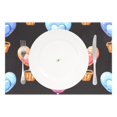 Heart Shape Hot Air Balloon Placemats Set of 1 12x18 inch Table Place