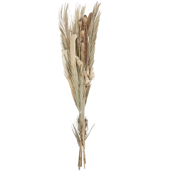 62" Handmade Tall Assorted Bouquet Dried Plant Natural Foliage Palm Leaf Bouquet with Branch Accents, by DecMode