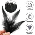 thumbnail image 4 of 200Pcs Craft Feathers Bulk 5-7inch Rooster Feathers for DIY Crafts, Dream Catcher and Holiday Party Costume Decorations (Black), 4 of 6