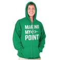 thumbnail image 5 of Making My Point Bow Hunting Season Zip Up Hoodie Men's Women's Brisco Brands 2X, 5 of 6