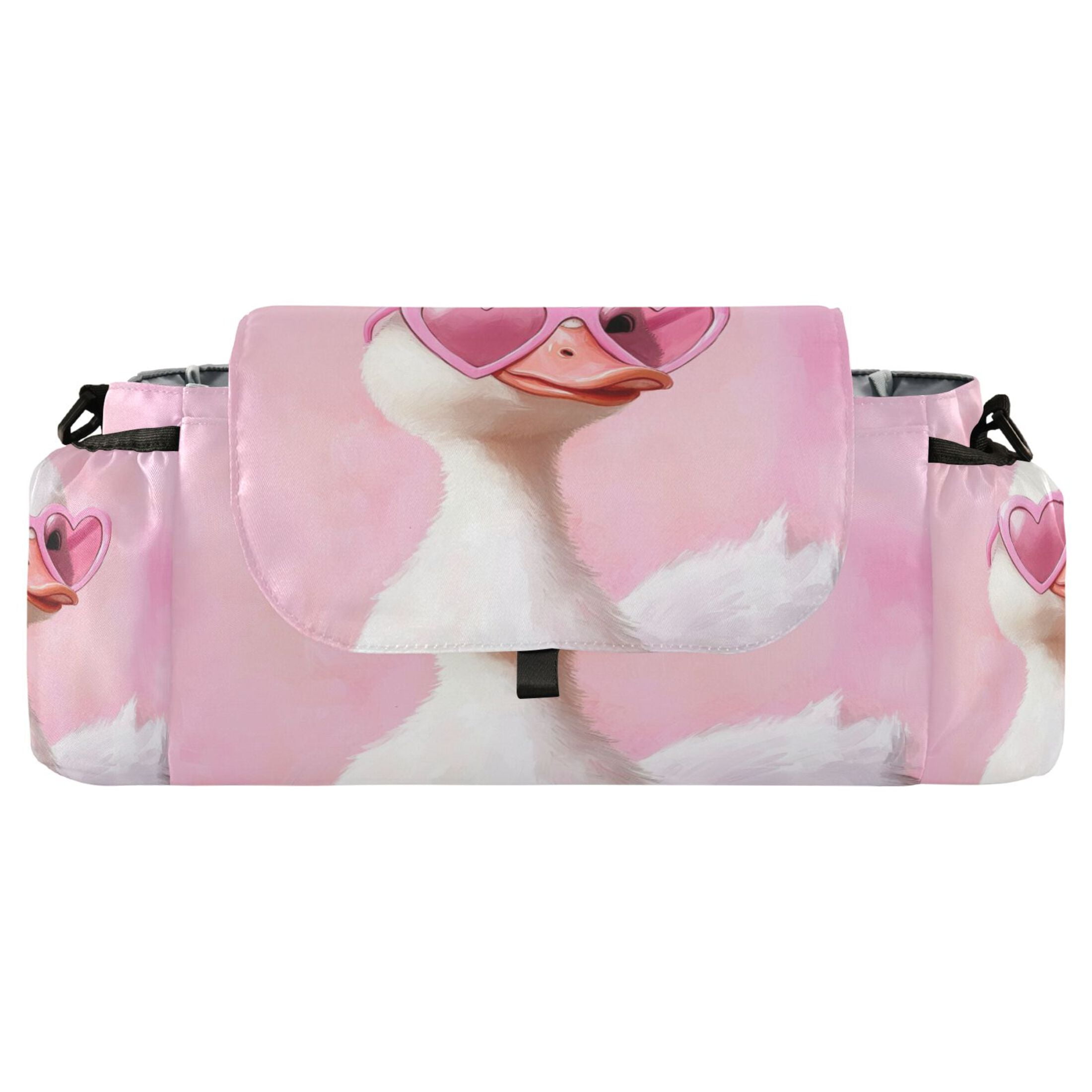 DIXRUYEE Stroller Organizer Stylish Duckling in Love Printed