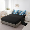 thumbnail image 3 of YST Blue Rv Bedding Set Full Rustic Camper Bed In A Bag 7 Piece Camping Bunk Accessories For Camper Car Rv Comforter Set For Travel Trailers Country Buffalo Plaid Pine Tree Arrow Bed Set, 3 of 5