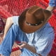 thumbnail image 3 of Sombrero de vaquero occidental, sombrero Fedora, sombreros con cordón, sombrero de copa de jazz, sombrero para el sol para Café, 3 of 9