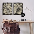 thumbnail image 3 of Stupell Industries Rustic Curved Leaves Floral Painting Gray Floater Framed Canvas Art Print Wall Art, 31 x 25, Set of 2, 3 of 9