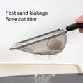 thumbnail image 4 of Washranp Metal Fine Mesh Cat Litter Scoop with Handle,Multifunctional Non-Stick Coated Reptile Litter Shovel Sand Hanging Hole Pet Cleaning Supplies, 4 of 6