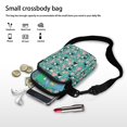 thumbnail image 7 of HELLHERO Women Adjustable Shoulder Strap Shoulder Bag Unisex Dinosaur Pattern Design Polyester Daily Commute or Casual Outings 4.33x1.97x7.09 with Zipper, 7 of 7