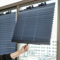 Fnyoxu Pleated Blind With Suction Cup Sunscreen No Drilling Blind Retractable Window Blind Heat Protection Window Blinds For Kitchen Bathroom Office Car