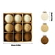 thumbnail image 3 of CaiYueKe 9 Pcs Flocked Velvet Christmas Ornaments Hanging Balls Plastic Holiday Tree Decorations Festive Xmas Decor Shiny Glitter Party Supplies Home Decor 3.15 Inch, 3 of 6