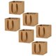 thumbnail image 1 of TABLZONE 6Ud Bolsa De Papel Kraft Marrón Para Almacenaje Con Gran Capacidad Y Cuadrado, 1 of 8