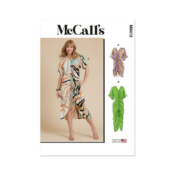 McCall's Sewing Pattern 8413 - Misses' Caftan In Two Lengths, Size: Y5 (18-20-22-24-26)