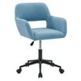 thumbnail image 4 of CorLiving Marlowe Upholstered and Padded Adult Adjustable Height Task Chair with Arms and Key Hole Back, 4 of 9