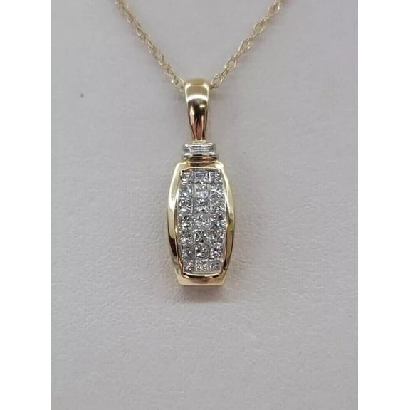 2Ct Round Cut Lab Created Diamond Solitaire Gift Pendant 14K White Gold Plated Silver