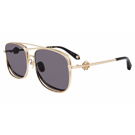 Roberto Cavalli SRC059M 0300 59mm Aviator Sunglasses Unisex Rose Gold