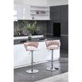 thumbnail image 4 of Chrome Base Bar Stools, Mechanical Lifting, Comfortable Seating / Great for Bar Front Resting, 4 of 7