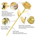 thumbnail image 2 of Sinvitron Gold Dipped Rose Real 24K Gold Rose, Long Stem Hand Dipped in 24K Golden Roses, Romantic Gifts for Women in Her Anniversary Birthday Mothers Day &Valentines Day (Golden), 2 of 7