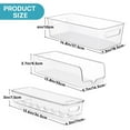 thumbnail image 5 of Vtopmart Set of 8 Refrigerator Organizer Bins, Clear Plastics Fridge Organizers and Storage with Handles, 5 of 7
