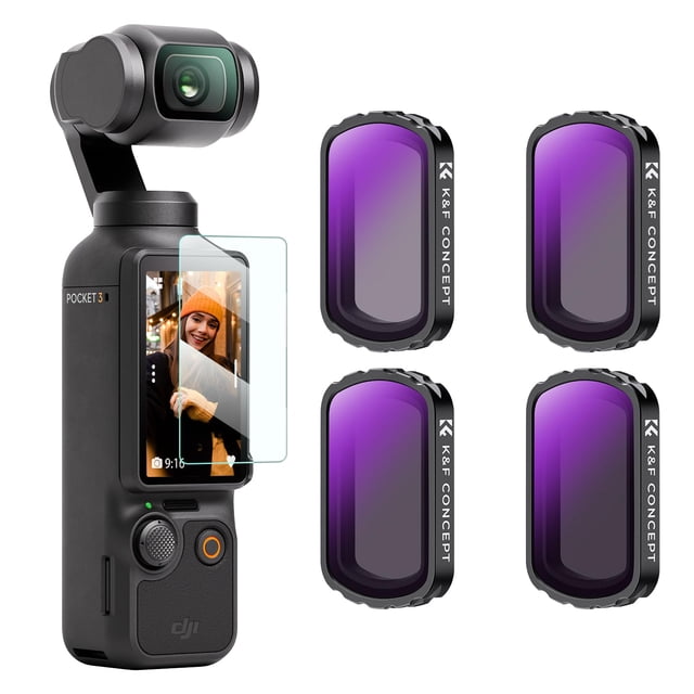 Kit de Filtros ND K&F Concept para DJI Osmo Pocket 3 Creator Combo