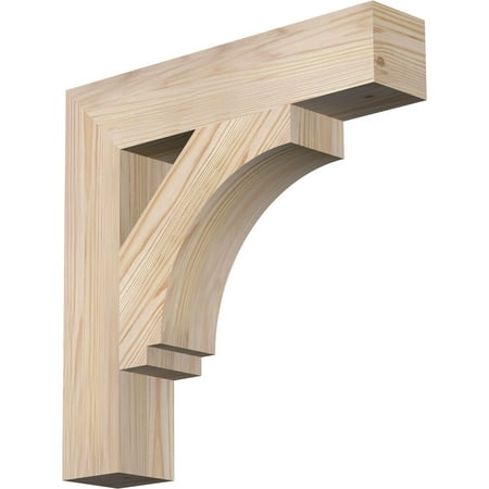 

Ekena Millwork 3 1/2 W x 18 D x 18 H Imperial Block Smooth Bracket Douglas Fir