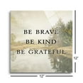 thumbnail image 3 of Brave Kind Grateful Misty Green Waterway 12 x 12 Glass Wall Hanging Sign, 3 of 4
