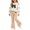 Z Khaki, variant on Stamzod Girls Outfits Size 10-12 Fashion Heart Printed Crew Neck Sweatshirt and Flared Pants Fall Casual Girls' Clothing Sets White 11-12Years