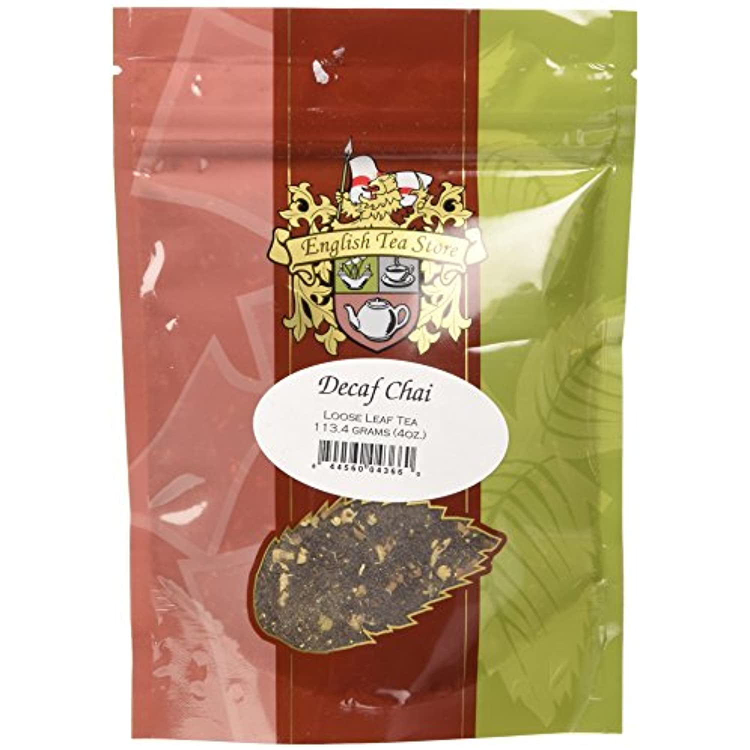 English Tea Store Loose Leaf, Decaf Chai Tea, 4 Ounce