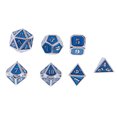 thumbnail image 4 of Juego De Dados Poliédricos De Calidad 7x D4-D20 Aleación De Zinc Para TRPG Blue B Sunnimix Dados de aleación de zinc de 12 mm, 4 of 7