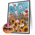 thumbnail image 2 of Pintura de diamante 5D DIY Taladro redondo completo Girasol Decoración del hogar Arte Artesanía Hugtrwg Para estrenar, 2 of 9